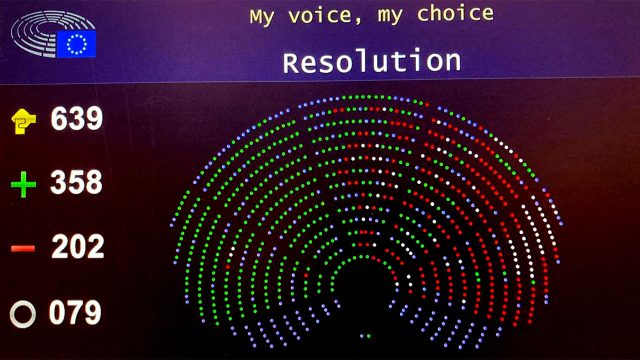 Гласуване на резолюция от ЕС относно ЕГИ "Моят глас, моят избор"